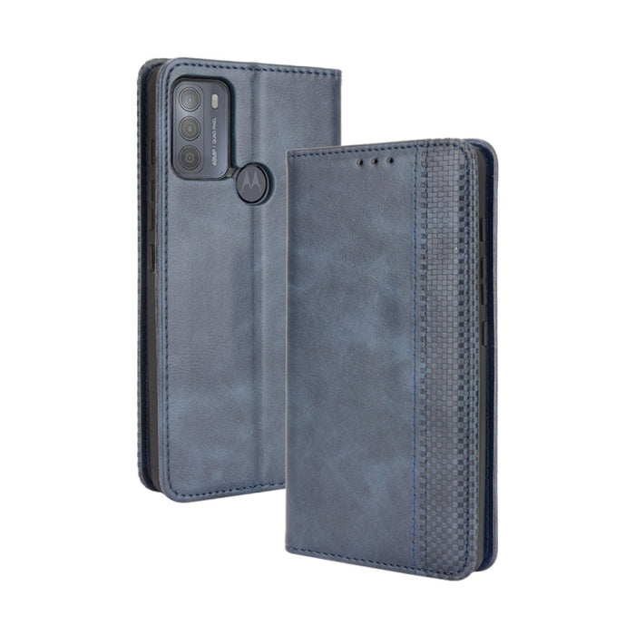 Hebilla magnética Retro Crazy Horse Texture Funda de cuero con tapa horizontal con soporte y ranuras para tarjetas y marco de fotos, For OPPO A54 5G / A74 5G / A93 5G, For OPPO A55 5G / A53s 5G, For OPPO A74 4G / F19 4G                                 ...