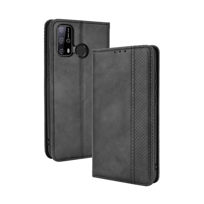 Hebilla magnética Retro Crazy Horse Texture Funda de cuero con tapa horizontal con soporte y ranuras para tarjetas y marco de fotos, For OPPO A54 5G / A74 5G / A93 5G, For OPPO A55 5G / A53s 5G, For OPPO A74 4G / F19 4G                                 ...