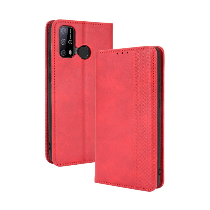 Hebilla magnética Retro Crazy Horse Texture Funda de cuero con tapa horizontal con soporte y ranuras para tarjetas y marco de fotos, For OPPO A54 5G / A74 5G / A93 5G, For OPPO A55 5G / A53s 5G, For OPPO A74 4G / F19 4G                                 ...
