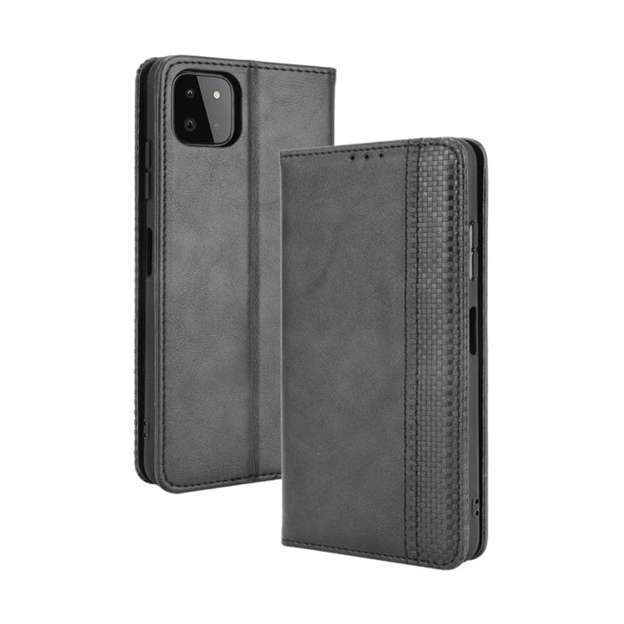 Hebilla magnética Retro Crazy Horse Texture Funda de cuero con tapa horizontal con soporte y ranuras para tarjetas y marco de fotos, For OPPO A54 5G / A74 5G / A93 5G, For OPPO A55 5G / A53s 5G, For OPPO A74 4G / F19 4G                                 ...