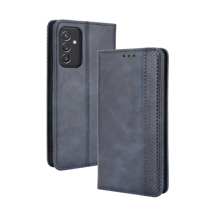 Hebilla magnética Retro Crazy Horse Texture Funda de cuero con tapa horizontal con soporte y ranuras para tarjetas y marco de fotos, For OPPO A54 5G / A74 5G / A93 5G, For OPPO A55 5G / A53s 5G, For OPPO A74 4G / F19 4G                                 ...