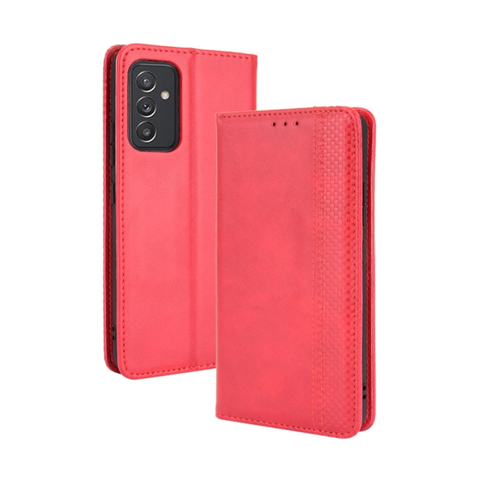 Hebilla magnética Retro Crazy Horse Texture Funda de cuero con tapa horizontal con soporte y ranuras para tarjetas y marco de fotos, For OPPO A54 5G / A74 5G / A93 5G, For OPPO A55 5G / A53s 5G, For OPPO A74 4G / F19 4G                                 ...