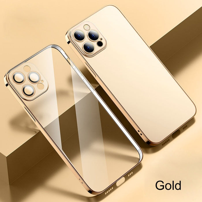 Estuche protector de galvanoplastia esmerilado antihuellas con película de cámara