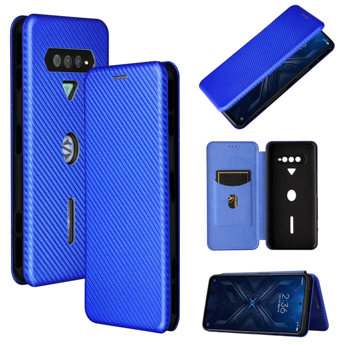 Textura de fibra de carbono Flip horizontal magnético TPU + PC + Funda de cuero PU con ranura para tarjeta, For Xiaomi Black Shark 4 / 4 Pro, For Samsung Galaxy A82 5G /Quantum 2