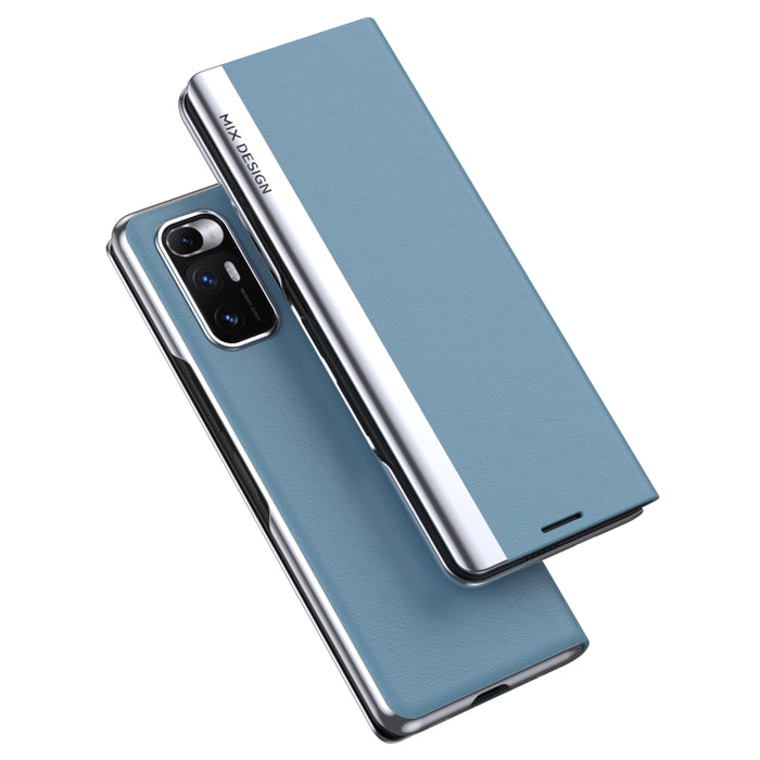 Estuche de cuero con tapa horizontal galvanizada con soporte, For Xiaomi Mix Fold