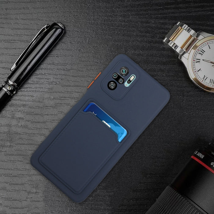 Funda protectora de TPU a prueba de golpes con diseño de ranura para tarjeta, For Xiaomi Redmi Note 10, For Xiaomi Redmi Note 10 5G, For Xiaomi Redmi Note 10 Pro