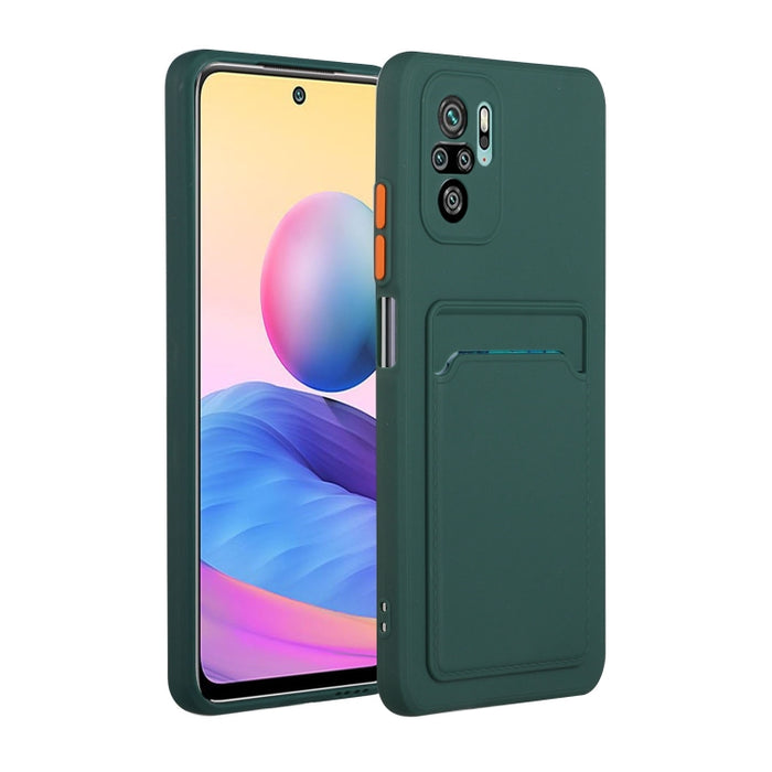 Funda protectora de TPU a prueba de golpes con diseño de ranura para tarjeta, For Xiaomi Redmi Note 10, For Xiaomi Redmi Note 10 5G, For Xiaomi Redmi Note 10 Pro