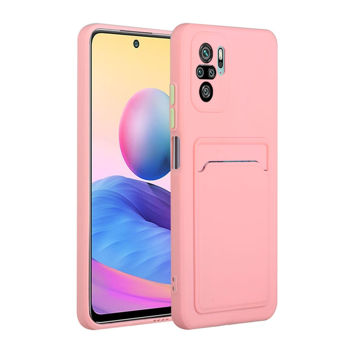 Funda protectora de TPU a prueba de golpes con diseño de ranura para tarjeta, For Xiaomi Redmi Note 10, For Xiaomi Redmi Note 10 5G, For Xiaomi Redmi Note 10 Pro