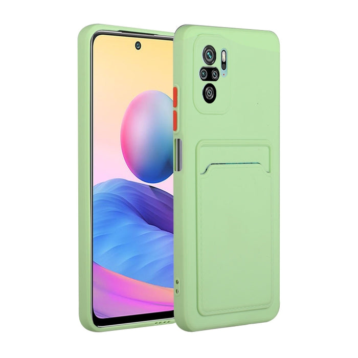 Funda protectora de TPU a prueba de golpes con diseño de ranura para tarjeta, For Xiaomi Redmi Note 10, For Xiaomi Redmi Note 10 5G, For Xiaomi Redmi Note 10 Pro