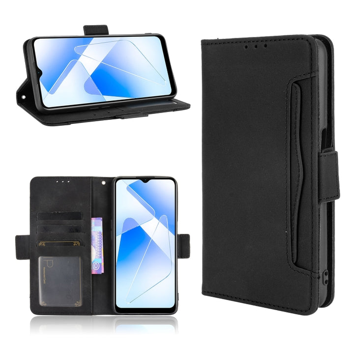 Estuche de cuero con tapa horizontal con patrón de piel de becerro con soporte y ranuras para tarjetas y marco de fotos, For OPPO A54 5G / A74 5G / A93 5G, For OPPO A55 5G / A53s 5G, For OPPO A74 4G / F19 4G, For OPPO A94 5G / Reno5Z 5G / F19 Pro+ 5G  ...