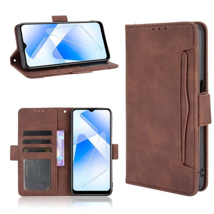 Estuche de cuero con tapa horizontal con patrón de piel de becerro con soporte y ranuras para tarjetas y marco de fotos, For OPPO A54 5G / A74 5G / A93 5G, For OPPO A55 5G / A53s 5G, For OPPO A74 4G / F19 4G, For OPPO A94 5G / Reno5Z 5G / F19 Pro+ 5G  ...