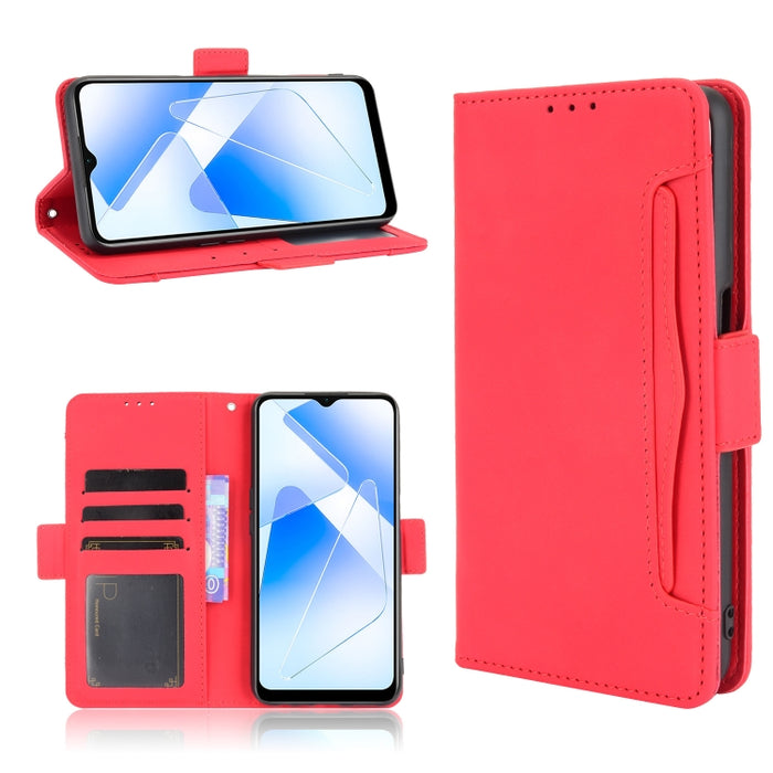 Estuche de cuero con tapa horizontal con patrón de piel de becerro con soporte y ranuras para tarjetas y marco de fotos, For OPPO A54 5G / A74 5G / A93 5G, For OPPO A55 5G / A53s 5G, For OPPO A74 4G / F19 4G, For OPPO A94 5G / Reno5Z 5G / F19 Pro+ 5G  ...