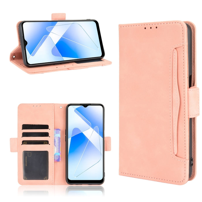 Estuche de cuero con tapa horizontal con patrón de piel de becerro con soporte y ranuras para tarjetas y marco de fotos, For OPPO A54 5G / A74 5G / A93 5G, For OPPO A55 5G / A53s 5G, For OPPO A74 4G / F19 4G, For OPPO A94 5G / Reno5Z 5G / F19 Pro+ 5G  ...
