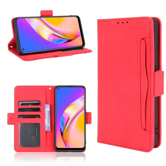 Estuche de cuero con tapa horizontal con patrón de piel de becerro con soporte y ranuras para tarjetas y marco de fotos, For OPPO A54 5G / A74 5G / A93 5G, For OPPO A55 5G / A53s 5G, For OPPO A74 4G / F19 4G, For OPPO A94 5G / Reno5Z 5G / F19 Pro+ 5G  ...