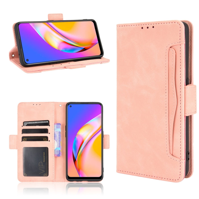 Estuche de cuero con tapa horizontal con patrón de piel de becerro con soporte y ranuras para tarjetas y marco de fotos, For OPPO A54 5G / A74 5G / A93 5G, For OPPO A55 5G / A53s 5G, For OPPO A74 4G / F19 4G, For OPPO A94 5G / Reno5Z 5G / F19 Pro+ 5G  ...
