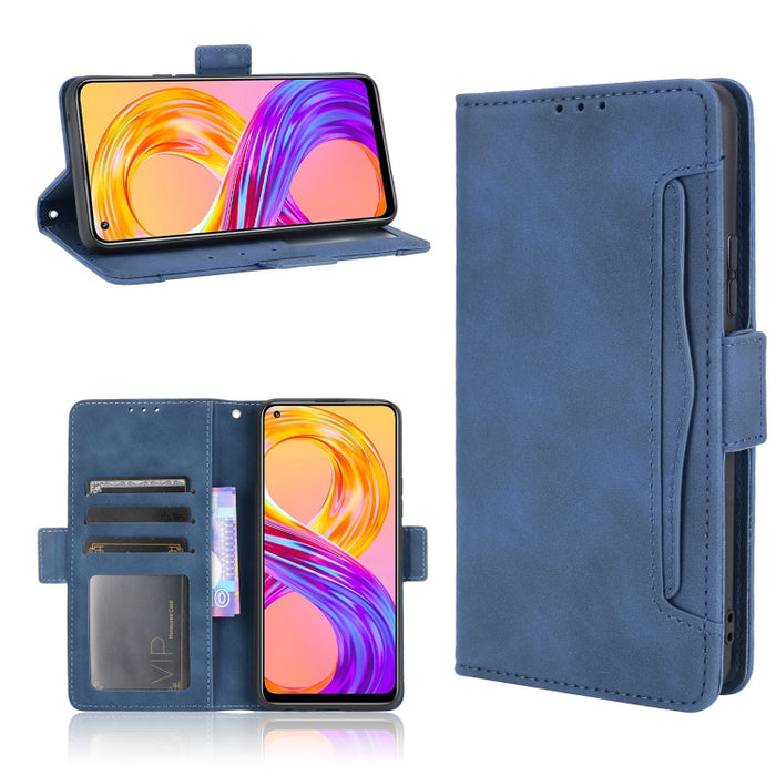Estuche de cuero con tapa horizontal con patrón de piel de becerro con soporte y ranuras para tarjetas y marco de fotos, For OPPO A54 5G / A74 5G / A93 5G, For OPPO A55 5G / A53s 5G, For OPPO A74 4G / F19 4G, For OPPO A94 5G / Reno5Z 5G / F19 Pro+ 5G  ...