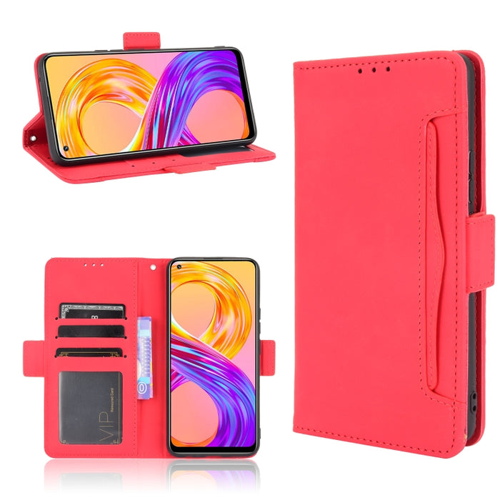 Estuche de cuero con tapa horizontal con patrón de piel de becerro con soporte y ranuras para tarjetas y marco de fotos, For OPPO A54 5G / A74 5G / A93 5G, For OPPO A55 5G / A53s 5G, For OPPO A74 4G / F19 4G, For OPPO A94 5G / Reno5Z 5G / F19 Pro+ 5G  ...