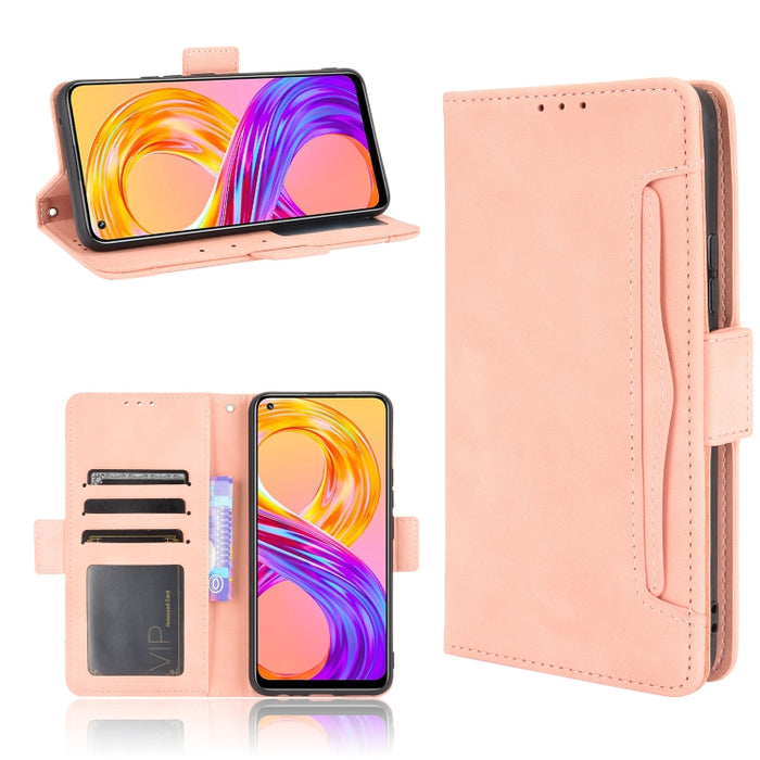 Estuche de cuero con tapa horizontal con patrón de piel de becerro con soporte y ranuras para tarjetas y marco de fotos, For OPPO A54 5G / A74 5G / A93 5G, For OPPO A55 5G / A53s 5G, For OPPO A74 4G / F19 4G, For OPPO A94 5G / Reno5Z 5G / F19 Pro+ 5G  ...