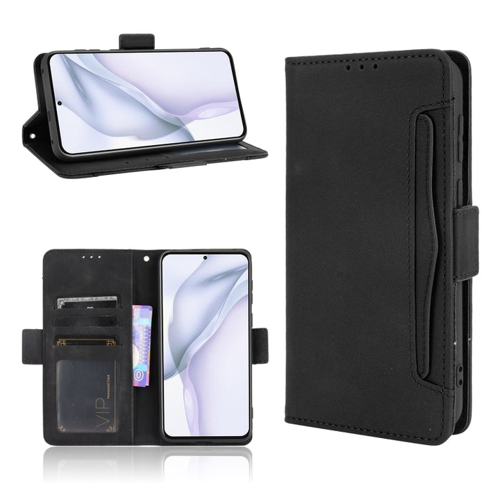 Estuche de cuero con tapa horizontal con patrón de piel de becerro con soporte y ranuras para tarjetas y marco de fotos, For OPPO A54 5G / A74 5G / A93 5G, For OPPO A55 5G / A53s 5G, For OPPO A74 4G / F19 4G, For OPPO A94 5G / Reno5Z 5G / F19 Pro+ 5G  ...