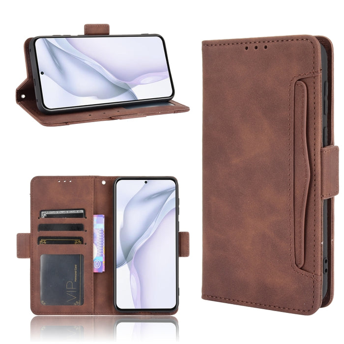Estuche de cuero con tapa horizontal con patrón de piel de becerro con soporte y ranuras para tarjetas y marco de fotos, For OPPO A54 5G / A74 5G / A93 5G, For OPPO A55 5G / A53s 5G, For OPPO A74 4G / F19 4G, For OPPO A94 5G / Reno5Z 5G / F19 Pro+ 5G  ...