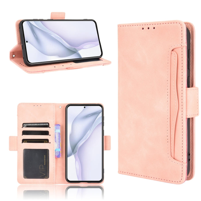 Estuche de cuero con tapa horizontal con patrón de piel de becerro con soporte y ranuras para tarjetas y marco de fotos, For OPPO A54 5G / A74 5G / A93 5G, For OPPO A55 5G / A53s 5G, For OPPO A74 4G / F19 4G, For OPPO A94 5G / Reno5Z 5G / F19 Pro+ 5G  ...