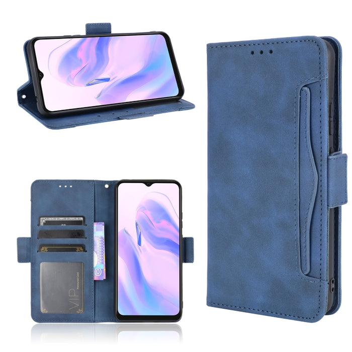 Estuche de cuero con tapa horizontal con patrón de piel de becerro con soporte y ranuras para tarjetas y marco de fotos, For OPPO A54 5G / A74 5G / A93 5G, For OPPO A55 5G / A53s 5G, For OPPO A74 4G / F19 4G, For OPPO A94 5G / Reno5Z 5G / F19 Pro+ 5G  ...