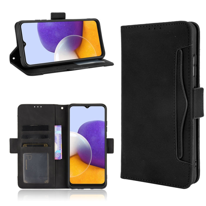 Estuche de cuero con tapa horizontal con patrón de piel de becerro con soporte y ranuras para tarjetas y marco de fotos, For OPPO A54 5G / A74 5G / A93 5G, For OPPO A55 5G / A53s 5G, For OPPO A74 4G / F19 4G, For OPPO A94 5G / Reno5Z 5G / F19 Pro+ 5G  ...