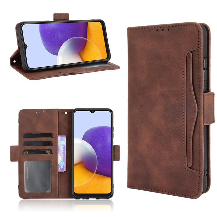 Estuche de cuero con tapa horizontal con patrón de piel de becerro con soporte y ranuras para tarjetas y marco de fotos, For OPPO A54 5G / A74 5G / A93 5G, For OPPO A55 5G / A53s 5G, For OPPO A74 4G / F19 4G, For OPPO A94 5G / Reno5Z 5G / F19 Pro+ 5G  ...