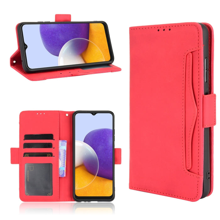 Estuche de cuero con tapa horizontal con patrón de piel de becerro con soporte y ranuras para tarjetas y marco de fotos, For OPPO A54 5G / A74 5G / A93 5G, For OPPO A55 5G / A53s 5G, For OPPO A74 4G / F19 4G, For OPPO A94 5G / Reno5Z 5G / F19 Pro+ 5G  ...