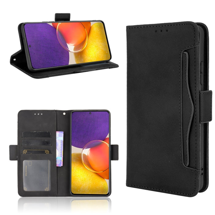 Estuche de cuero con tapa horizontal con patrón de piel de becerro con soporte y ranuras para tarjetas y marco de fotos, For OPPO A54 5G / A74 5G / A93 5G, For OPPO A55 5G / A53s 5G, For OPPO A74 4G / F19 4G, For OPPO A94 5G / Reno5Z 5G / F19 Pro+ 5G  ...