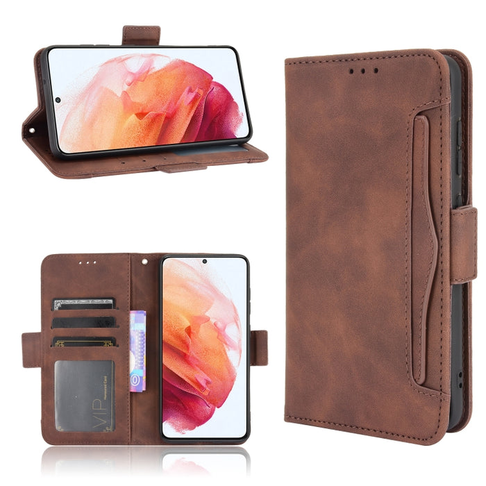 Estuche de cuero con tapa horizontal con patrón de piel de becerro con soporte y ranuras para tarjetas y marco de fotos, For OPPO A54 5G / A74 5G / A93 5G, For OPPO A55 5G / A53s 5G, For OPPO A74 4G / F19 4G, For OPPO A94 5G / Reno5Z 5G / F19 Pro+ 5G  ...