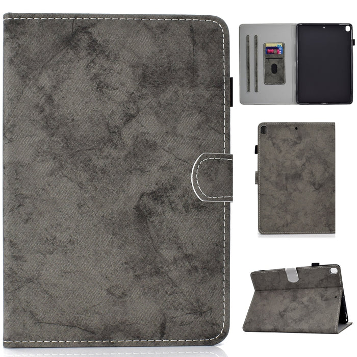 Estuche de cuero con tapa horizontal de color sólido con soporte y ranuras para tarjetas y ranura para bolígrafo y función de suspensión / activación