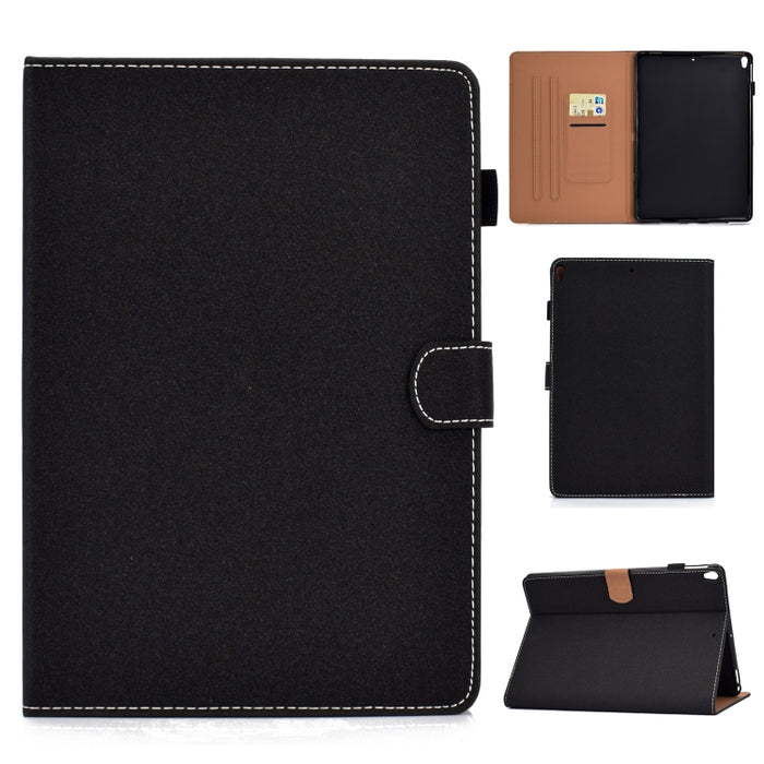 Estuche de cuero con tapa horizontal de color sólido con soporte y ranuras para tarjetas y ranura para bolígrafo y función de suspensión / activación, For iPad 10.2 2021 / 2020 / 2019
