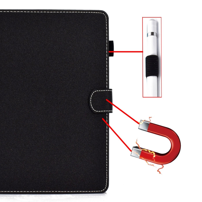 Estuche de cuero con tapa horizontal de color sólido con soporte y ranuras para tarjetas y ranura para bolígrafo y función de suspensión / activación, For iPad 10.2 2021 / 2020 / 2019