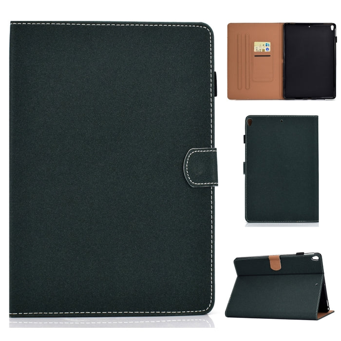 Estuche de cuero con tapa horizontal de color sólido con soporte y ranuras para tarjetas y ranura para bolígrafo y función de suspensión / activación, For iPad 10.2 2021 / 2020 / 2019