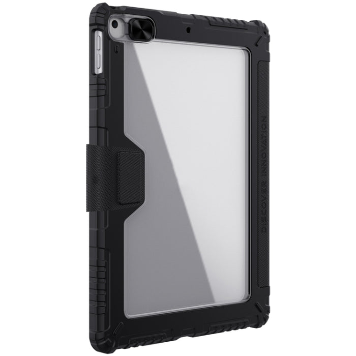 Estuche de cuero con tapa horizontal NILLKIN Bumper con ranura para bolígrafo y soporte