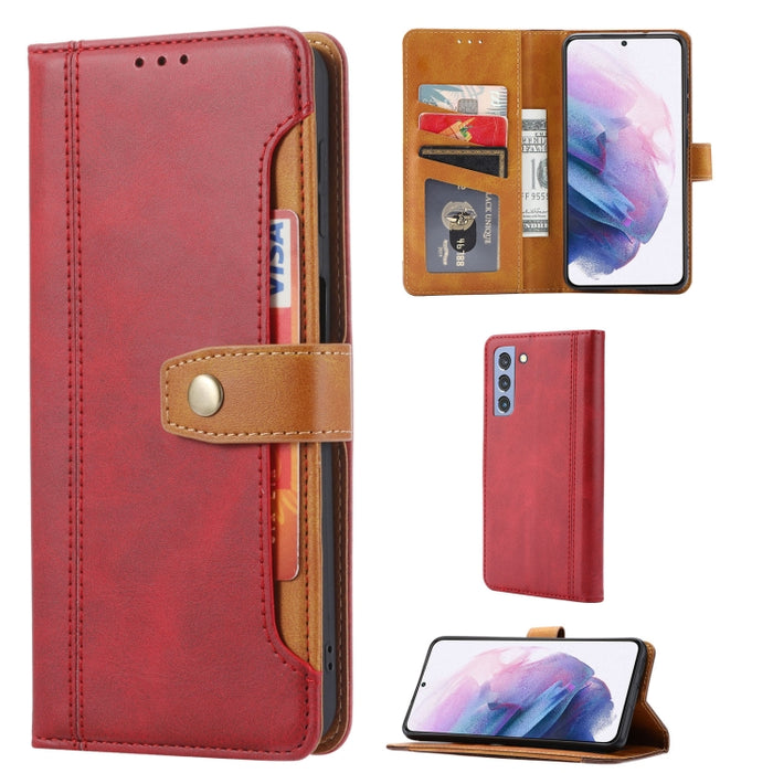 Estuche de cuero con tapa horizontal y cierre doble con textura de becerro con marco de fotos y soporte y ranuras para tarjetas y billetera, For Samsung Galaxy S21 FE, For Xiaomi Mi 11 Lite, For Xiaomi Mi 11 Pro