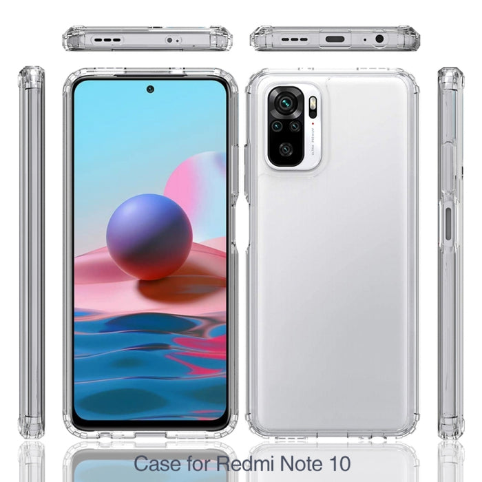 TPU a prueba de golpes a prueba de arañazos + funda protectora acrílica, For Xiaomi Redmi Note 10, For Xiaomi Redmi Note 10 Pro, For Xiaomi Mi 11