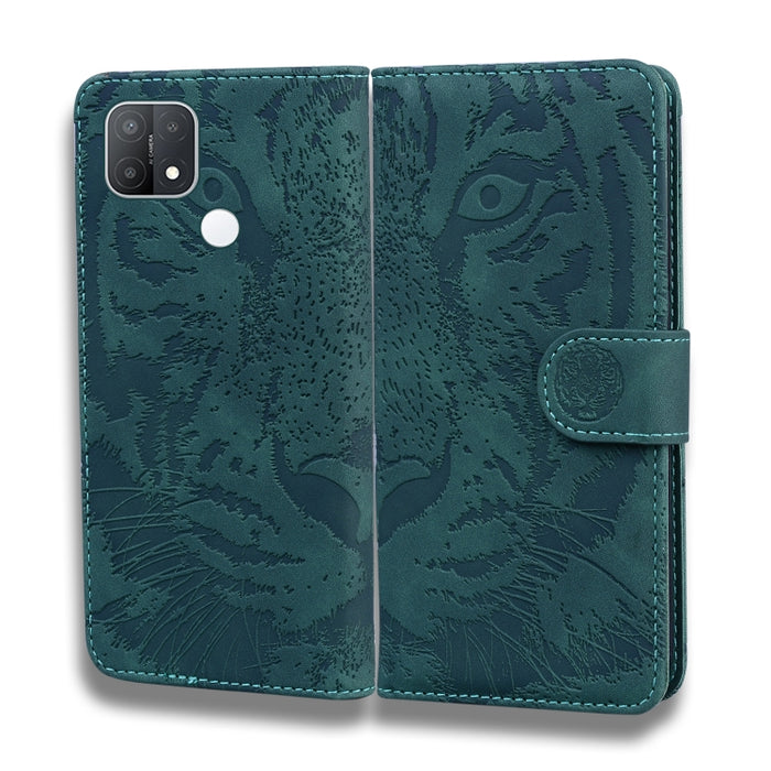 Tiger Embossing Pattern Funda de cuero con tapa horizontal con soporte y ranuras para tarjetas y billetera, For OPPO A15 / A15S, For OPPO A55 5G / A54 4G, For OPPO Realme V11 5G, For OPPO A74 4G / F19 4G, For OPPO A92S / Reno4 Z 5G                     ...