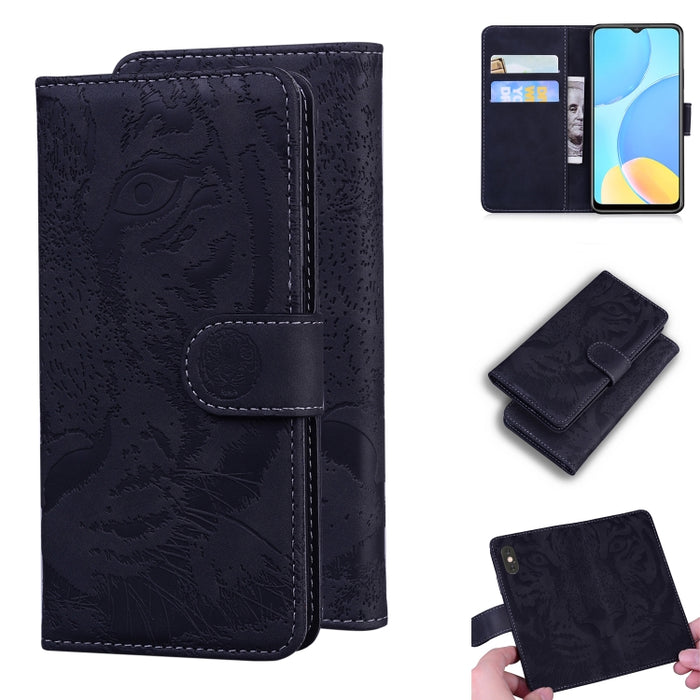Tiger Embossing Pattern Funda de cuero con tapa horizontal con soporte y ranuras para tarjetas y billetera, For OPPO A15 / A15S, For OPPO A55 5G / A54 4G, For OPPO Realme V11 5G, For OPPO A74 4G / F19 4G, For OPPO A92S / Reno4 Z 5G                     ...
