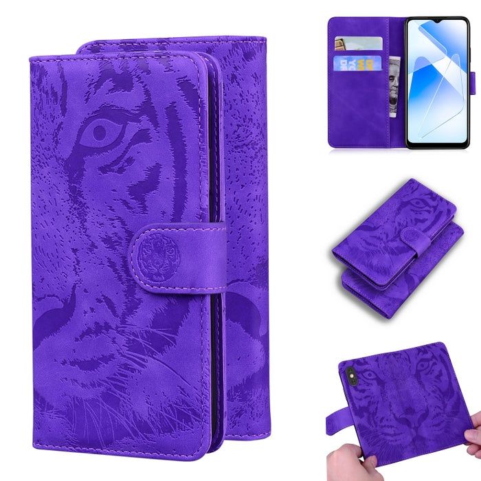 Tiger Embossing Pattern Funda de cuero con tapa horizontal con soporte y ranuras para tarjetas y billetera, For OPPO A15 / A15S, For OPPO A55 5G / A54 4G, For OPPO Realme V11 5G, For OPPO A74 4G / F19 4G, For OPPO A92S / Reno4 Z 5G                     ...