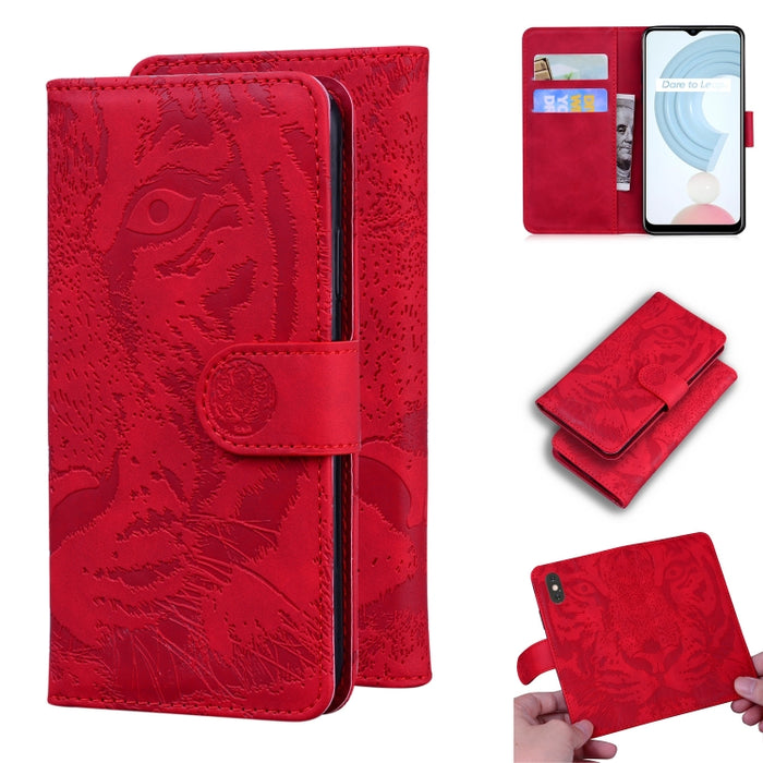 Tiger Embossing Pattern Funda de cuero con tapa horizontal con soporte y ranuras para tarjetas y billetera, For OPPO A15 / A15S, For OPPO A55 5G / A54 4G, For OPPO Realme V11 5G, For OPPO A74 4G / F19 4G, For OPPO A92S / Reno4 Z 5G                     ...