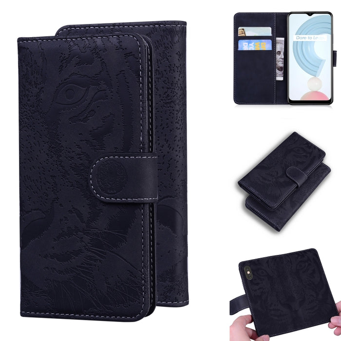 Tiger Embossing Pattern Funda de cuero con tapa horizontal con soporte y ranuras para tarjetas y billetera, For OPPO A15 / A15S, For OPPO A55 5G / A54 4G, For OPPO Realme V11 5G, For OPPO A74 4G / F19 4G, For OPPO A92S / Reno4 Z 5G                     ...