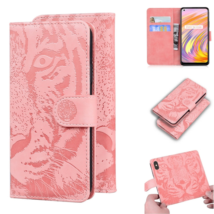 Tiger Embossing Pattern Funda de cuero con tapa horizontal con soporte y ranuras para tarjetas y billetera, For OPPO A15 / A15S, For OPPO A55 5G / A54 4G, For OPPO Realme V11 5G, For OPPO A74 4G / F19 4G, For OPPO A92S / Reno4 Z 5G                     ...