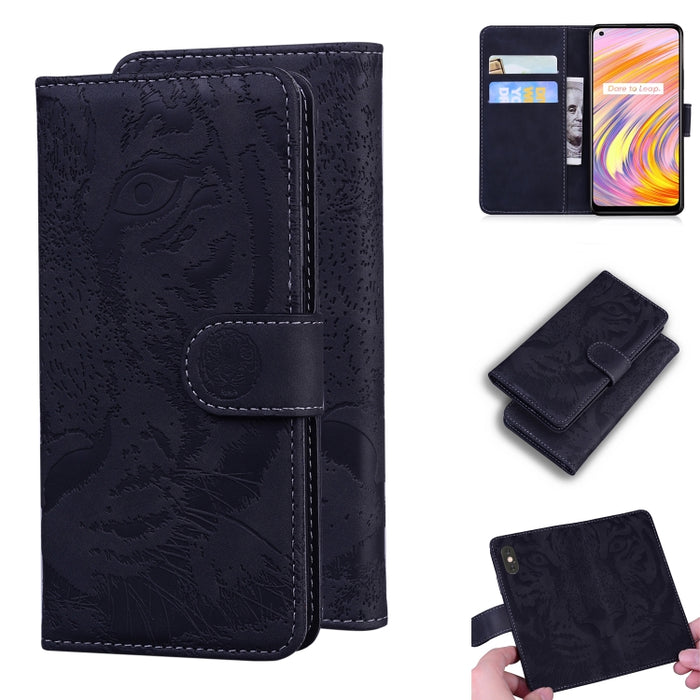 Tiger Embossing Pattern Funda de cuero con tapa horizontal con soporte y ranuras para tarjetas y billetera, For OPPO A15 / A15S, For OPPO A55 5G / A54 4G, For OPPO Realme V11 5G, For OPPO A74 4G / F19 4G, For OPPO A92S / Reno4 Z 5G                     ...