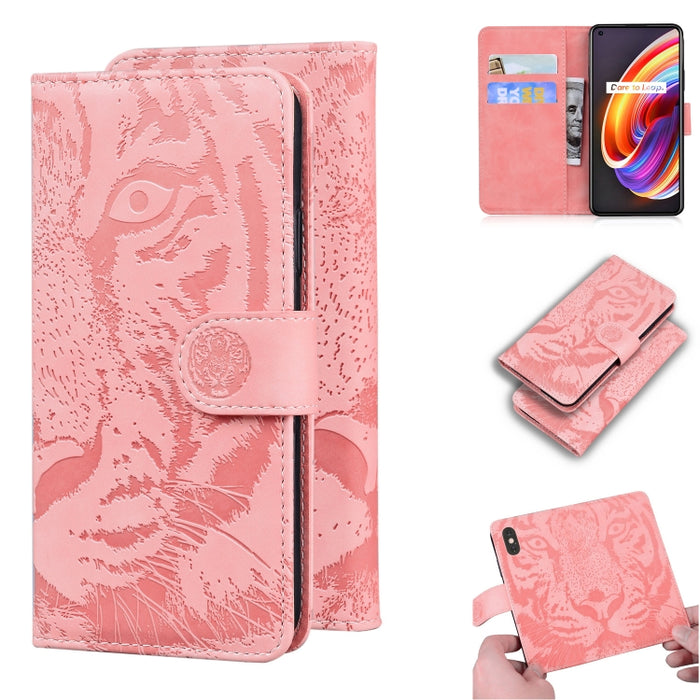 Tiger Embossing Pattern Funda de cuero con tapa horizontal con soporte y ranuras para tarjetas y billetera, For OPPO Realme X7 Pro 5G, For OPPO Reno 5 4G / Reno 5 5G, For OPPO Reno5 K / Find X3 Lite, For OPPO Reno5 Pro 5G                               ...