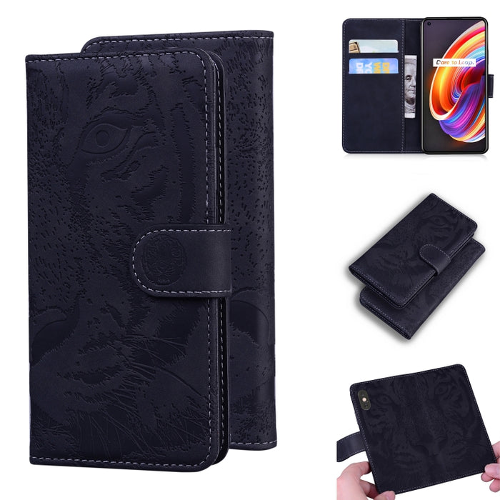 Tiger Embossing Pattern Funda de cuero con tapa horizontal con soporte y ranuras para tarjetas y billetera, For OPPO Realme X7 Pro 5G, For OPPO Reno 5 4G / Reno 5 5G, For OPPO Reno5 K / Find X3 Lite, For OPPO Reno5 Pro 5G                               ...