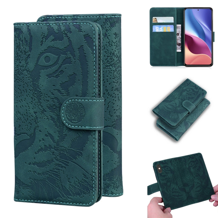 Tiger Embossing Pattern Funda de cuero con tapa horizontal con soporte y ranuras para tarjetas y billetera, For OPPO Realme X7 Pro 5G, For OPPO Reno 5 4G / Reno 5 5G, For OPPO Reno5 K / Find X3 Lite, For OPPO Reno5 Pro 5G                               ...