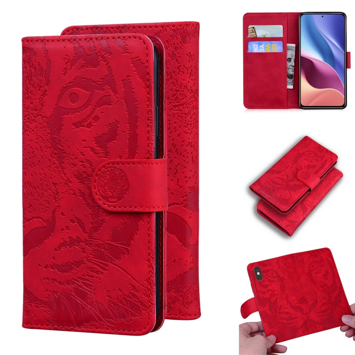 Tiger Embossing Pattern Funda de cuero con tapa horizontal con soporte y ranuras para tarjetas y billetera, For OPPO Realme X7 Pro 5G, For OPPO Reno 5 4G / Reno 5 5G, For OPPO Reno5 K / Find X3 Lite, For OPPO Reno5 Pro 5G                               ...