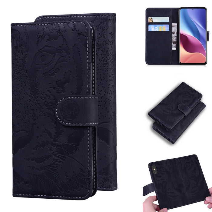 Tiger Embossing Pattern Funda de cuero con tapa horizontal con soporte y ranuras para tarjetas y billetera, For OPPO Realme X7 Pro 5G, For OPPO Reno 5 4G / Reno 5 5G, For OPPO Reno5 K / Find X3 Lite, For OPPO Reno5 Pro 5G                               ...